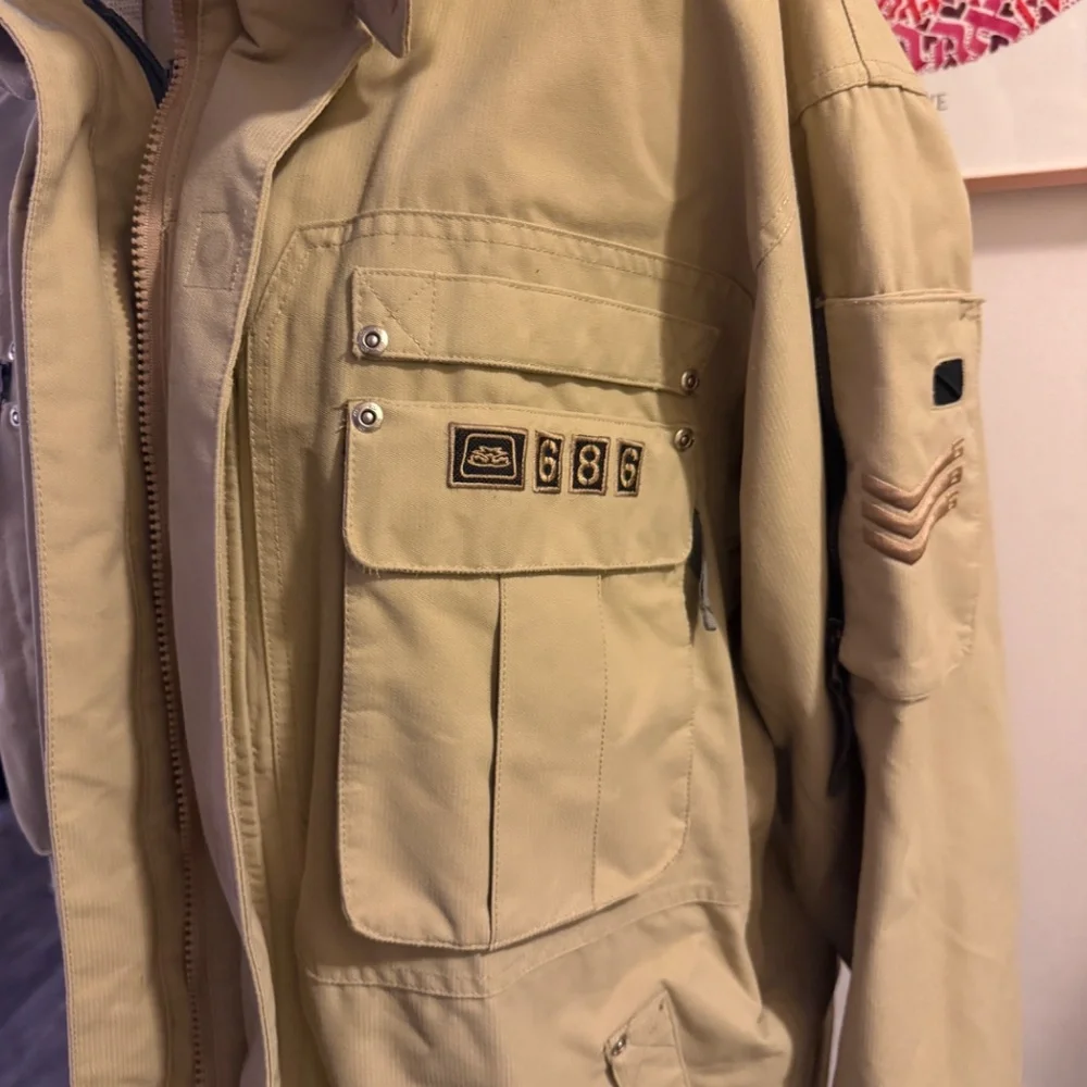 Vintage 686 Smarty Jacket Men Tan 2 in 1 M